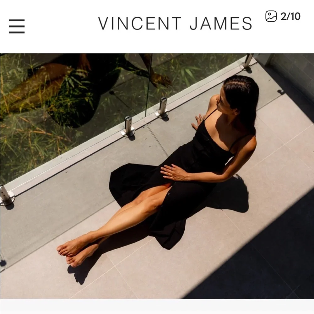 NWT Vincent James Button Front Sundress - Picture 2 of 8